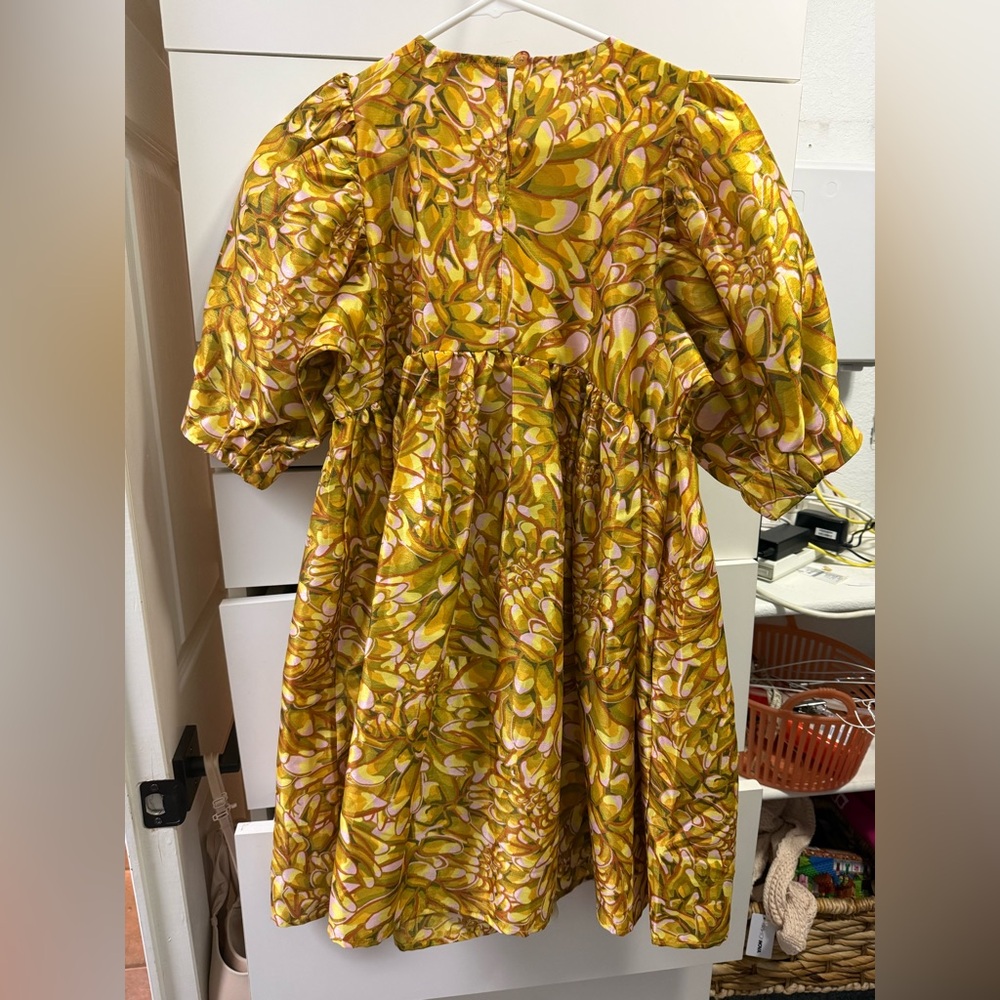 Kika Vargas x Target Floral Mum Puff Sleeve Mini Dress XS - Picture 5 of 5